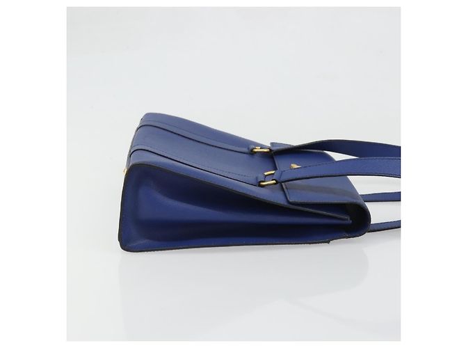 Céline CELINE Shoulder Bag Leather Blue Gold - vista 4
