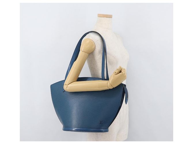 LOUIS VUITTON Epi Saint Jacques Shopping Shoulder Bag Blue M52275 LV - vista 23