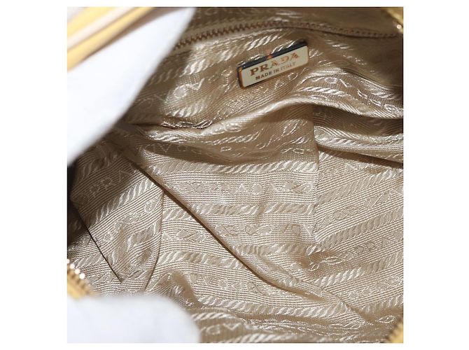PRADA Handtasche Leder Gelbgold - Ansicht 10