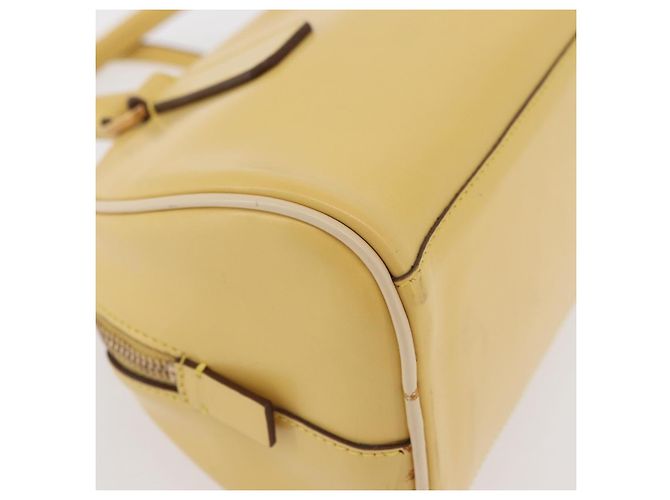 PRADA Handtasche Leder Gelbgold - Ansicht 15