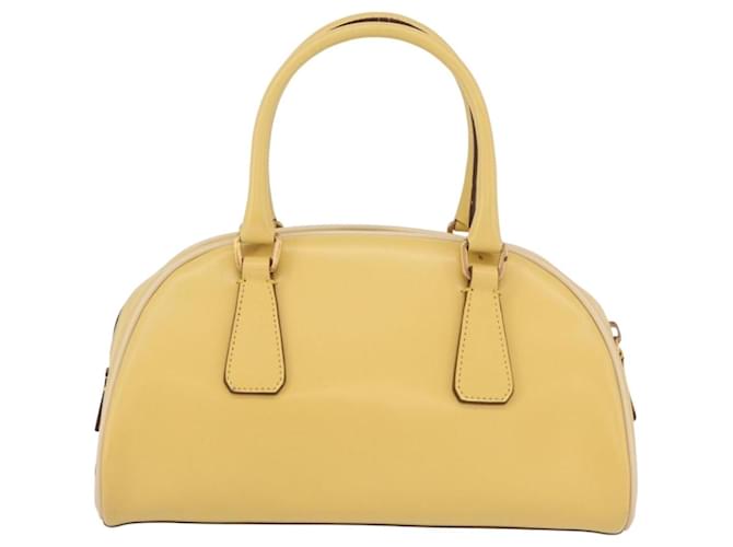PRADA Handtasche Leder Gelbgold - Ansicht 2