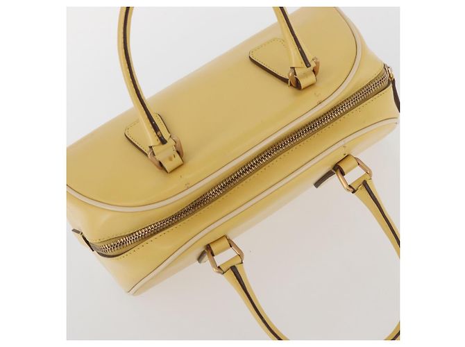 PRADA Handtasche Leder Gelbgold - Ansicht 6