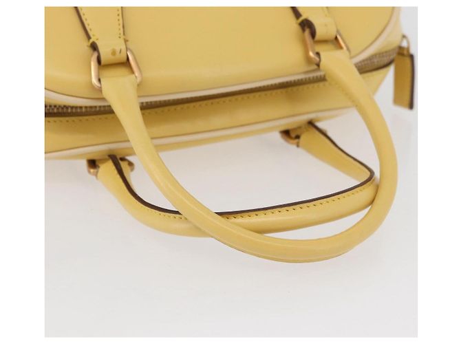 PRADA Handtasche Leder Gelbgold - Ansicht 7