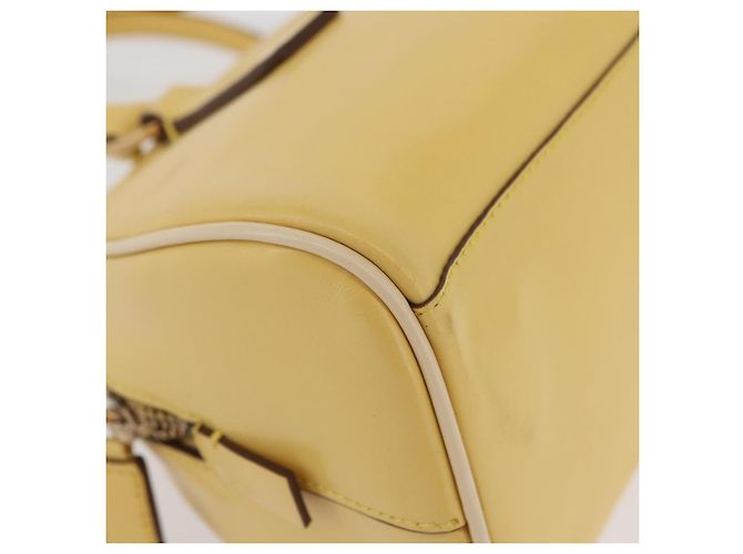 PRADA Handtasche Leder Gelbgold - Ansicht 9