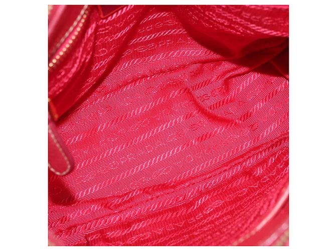 PRADA Shoulder Bag Nylon Leather 2way Pink Gold - vista 11
