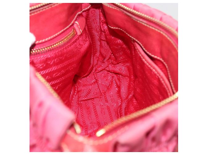 PRADA Shoulder Bag Nylon Leather 2way Pink Gold - vista 23
