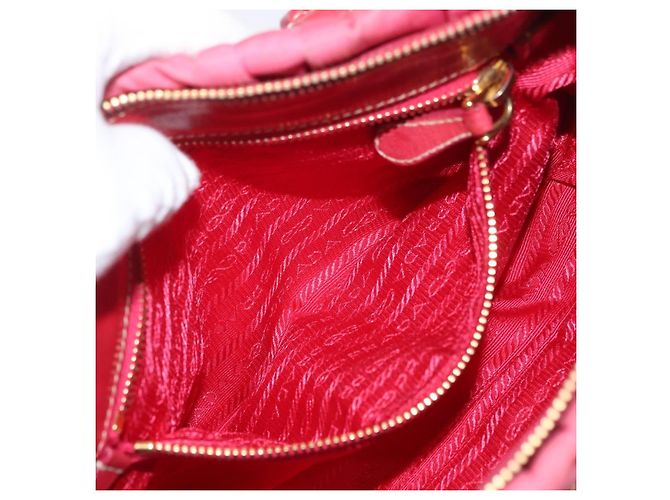 PRADA Shoulder Bag Nylon Leather 2way Pink Gold - vista 26