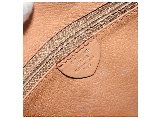 Céline CELINE Macadam Canvas Shoulder Bag PVC Leather Brown Gold - vista 16