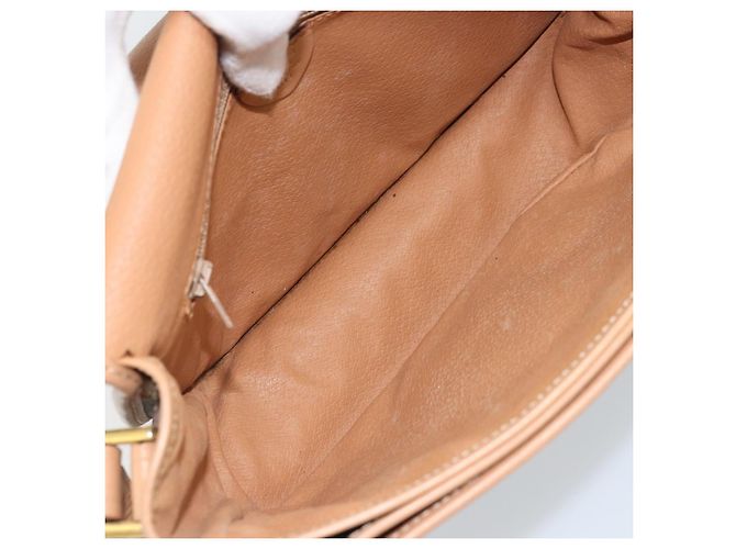 Céline CELINE Macadam Canvas Shoulder Bag PVC Leather Brown Gold - vista 17