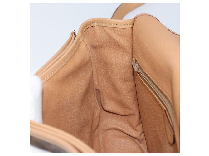 Céline CELINE Macadam Canvas Shoulder Bag PVC Leather Brown Gold - vista 19