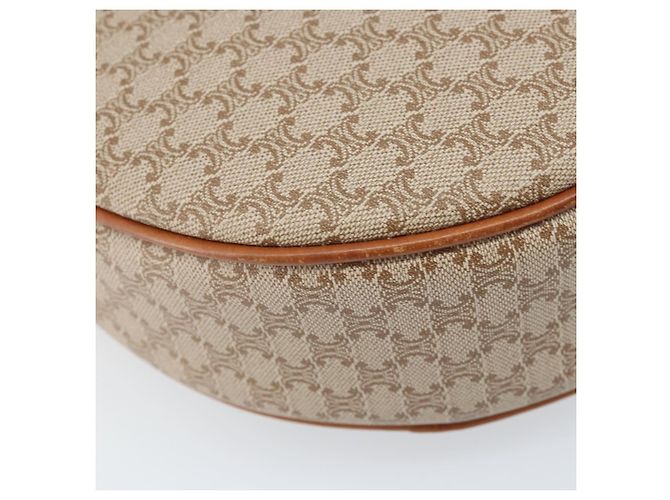 Céline CELINE Macadam Canvas Shoulder Bag PVC Beige Gold - vista 11