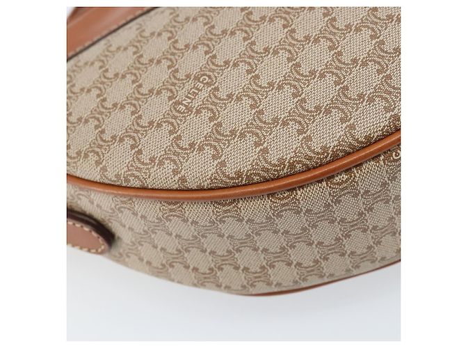 Céline CELINE Macadam Canvas Shoulder Bag PVC Beige Gold - vista 13