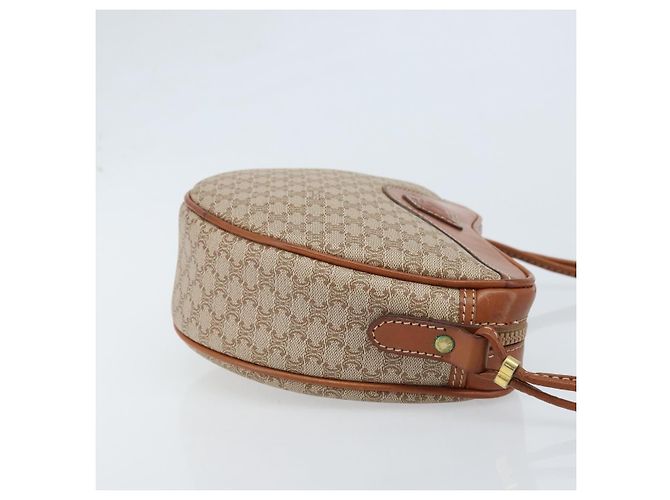 Céline CELINE Macadam Canvas Shoulder Bag PVC Beige Gold - vista 4