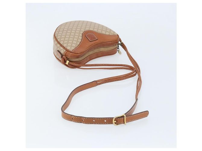 Céline CELINE Macadam Canvas Shoulder Bag PVC Beige Gold - vista 7