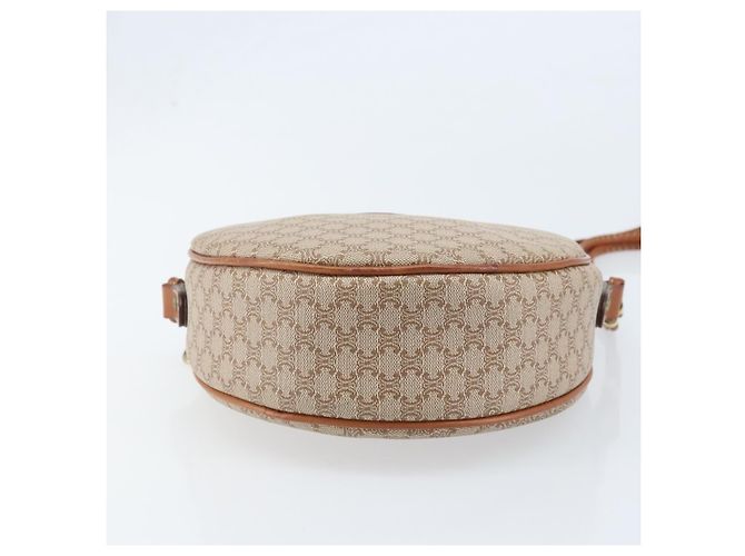 Céline CELINE Macadam Canvas Shoulder Bag PVC Beige Gold - vista 9