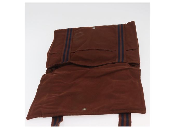 Hermès HERMES Fourre Tout Shoulder Bag Cotton Brown Silver - vista 19