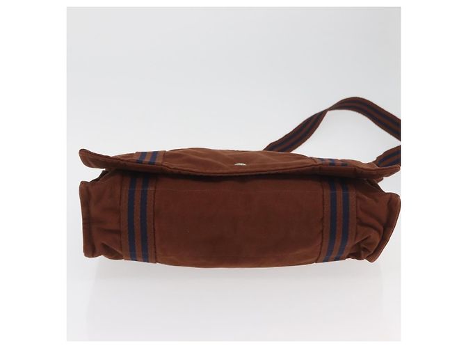 Hermès HERMES Fourre Tout Shoulder Bag Cotton Brown Silver - vista 5