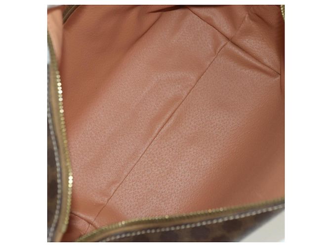 Céline CELINE Sac à main en toile Macadam PVC Cuir Marron Or - vue 10