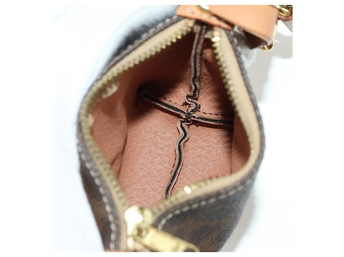 Céline CELINE Sac à main en toile Macadam PVC Cuir Marron Or - vue 21