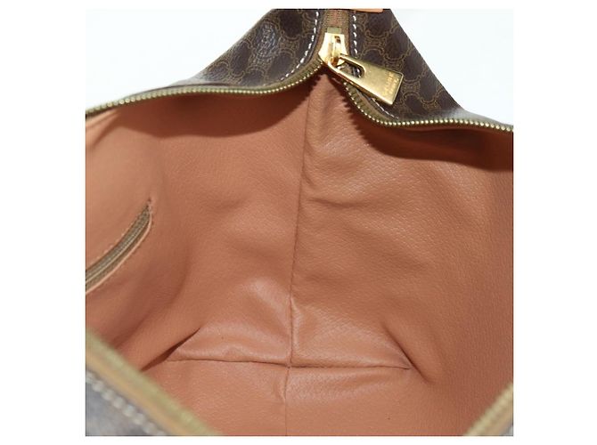 Céline CELINE Sac à main en toile Macadam PVC Cuir Marron Or - vue 23