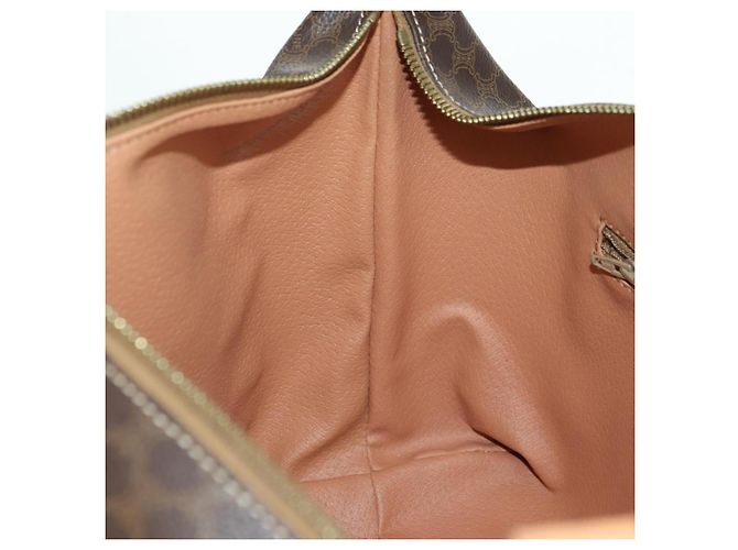 Céline CELINE Sac à main en toile Macadam PVC Cuir Marron Or - vue 24
