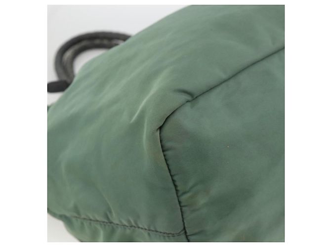 PRADA Hand Bag Nylon 2way Green Gold - vista 13