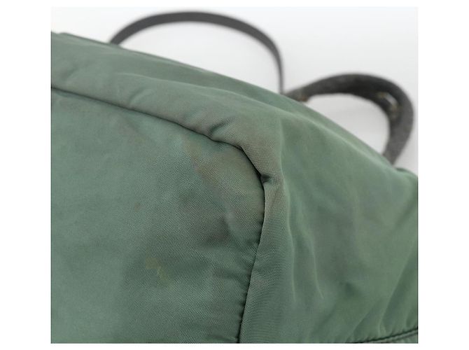 PRADA Hand Bag Nylon 2way Green Gold - vista 14