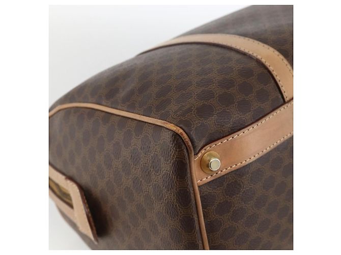 Céline CELINE Macadam Canvas Hand Bag PVC Leather Brown Gold - vista 16