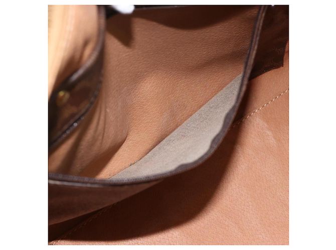 Céline CELINE Macadam Canvas Hand Bag PVC Leather Brown Gold - vista 20
