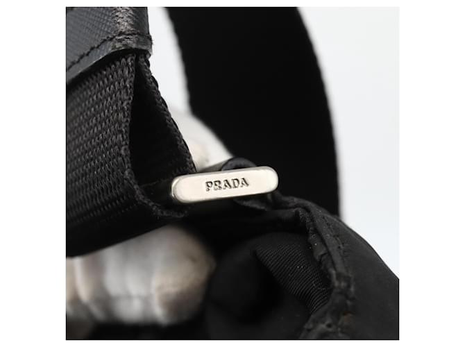 PRADA Shoulder Bag Nylon Black Silver - vista 10