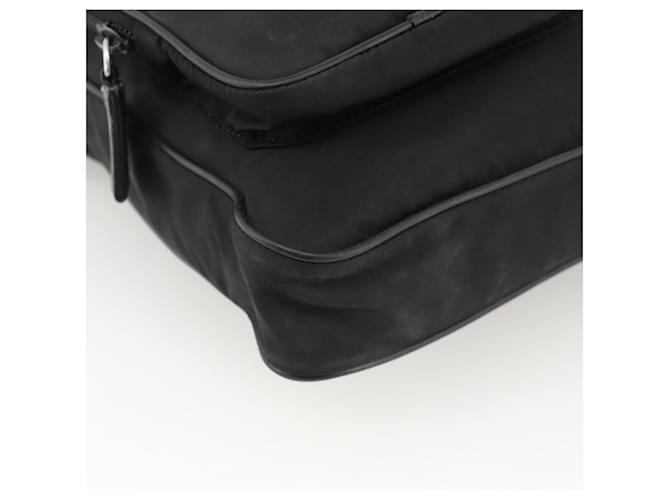 PRADA Shoulder Bag Nylon Black Silver - vista 14
