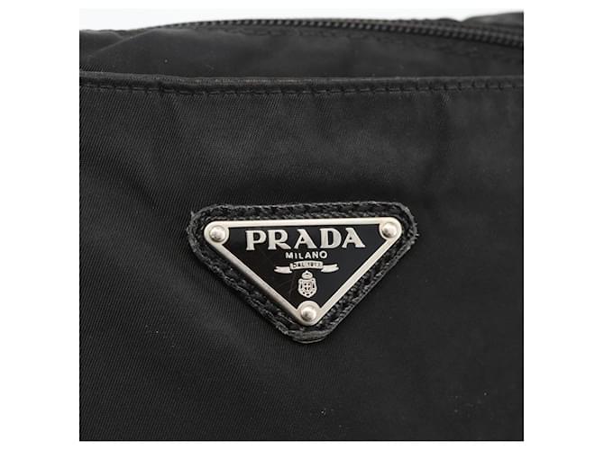 PRADA Shoulder Bag Nylon Black Silver - vista 17