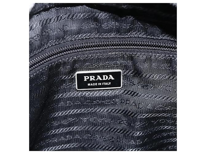 PRADA Shoulder Bag Nylon Black Silver - vista 19