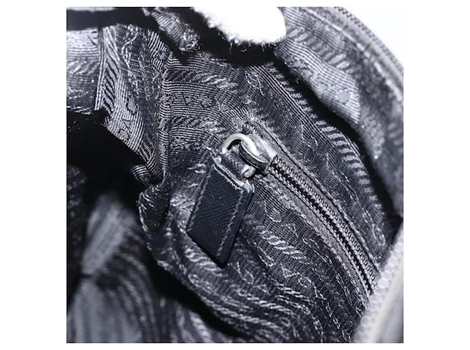 PRADA Shoulder Bag Nylon Black Silver - vista 22