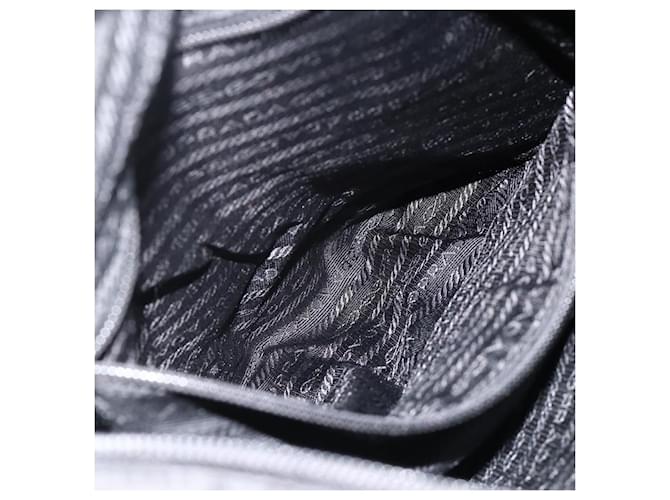 PRADA Shoulder Bag Nylon Black Silver - vista 23