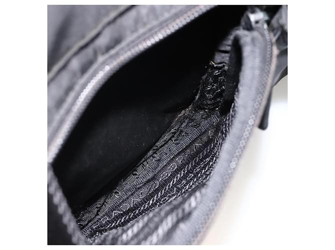 PRADA Shoulder Bag Nylon Black Silver - vista 25