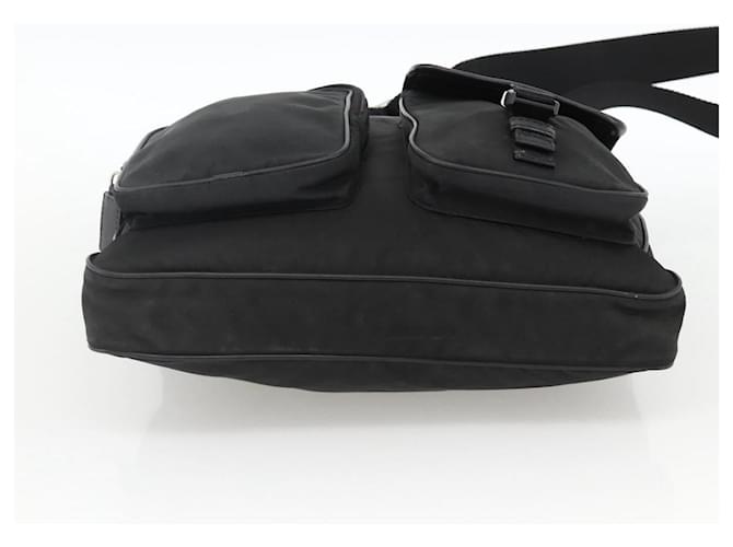 PRADA Shoulder Bag Nylon Black Silver - vista 5