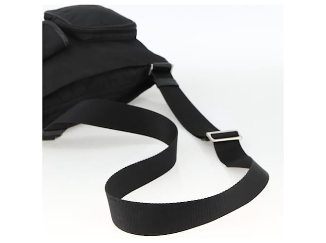 PRADA Shoulder Bag Nylon Black Silver - vista 7