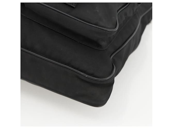 PRADA Shoulder Bag Nylon Black Silver - vista 9