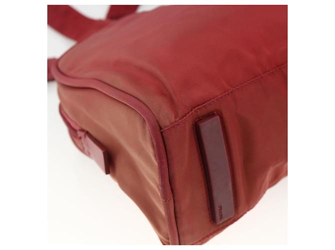PRADA Tote Bag Nylon Red Silver - vista 16