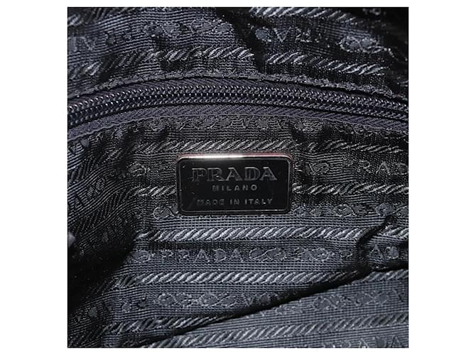 PRADA Tote Bag Nylon Red Silver - vista 19