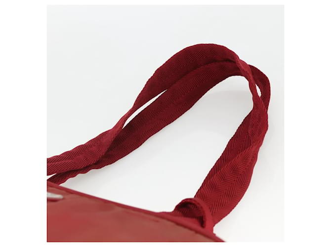 PRADA Tote Bag Nylon Red Silver - vista 8