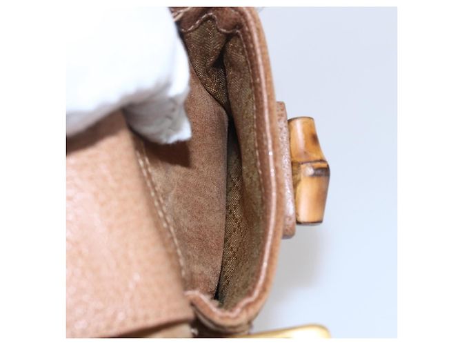 GUCCI Bamboo Backpack Suede Brown Gold 003 2058 0016 - vista 23