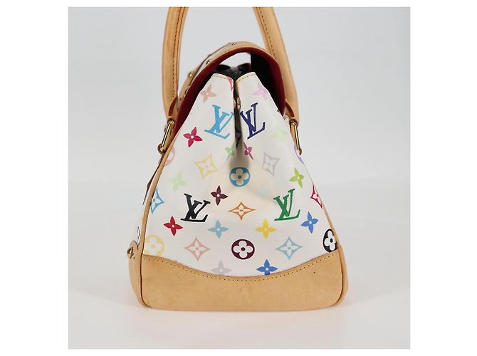 LOUIS VUITTON Monogram Multicolor Beverly GM Hand Bag White M40201 - vista 3