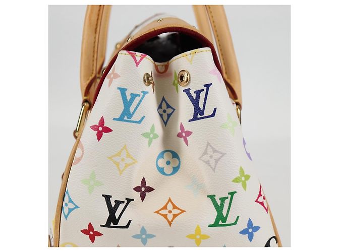 LOUIS VUITTON Monogram Multicolor Beverly GM Hand Bag White M40201 - vista 4