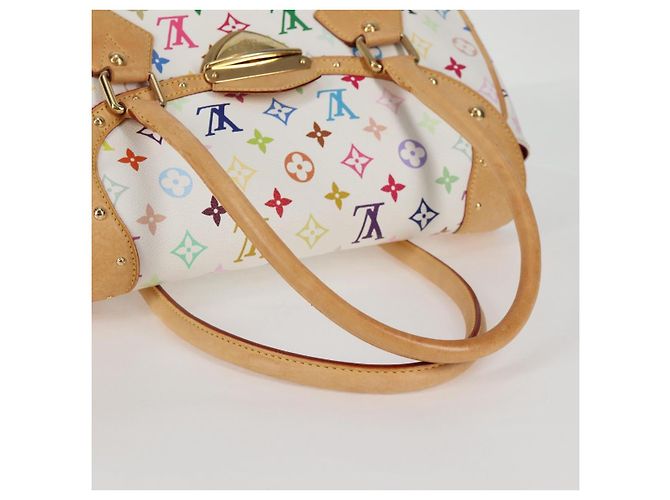 LOUIS VUITTON Monogram Multicolor Beverly GM Hand Bag White M40201 - vista 9
