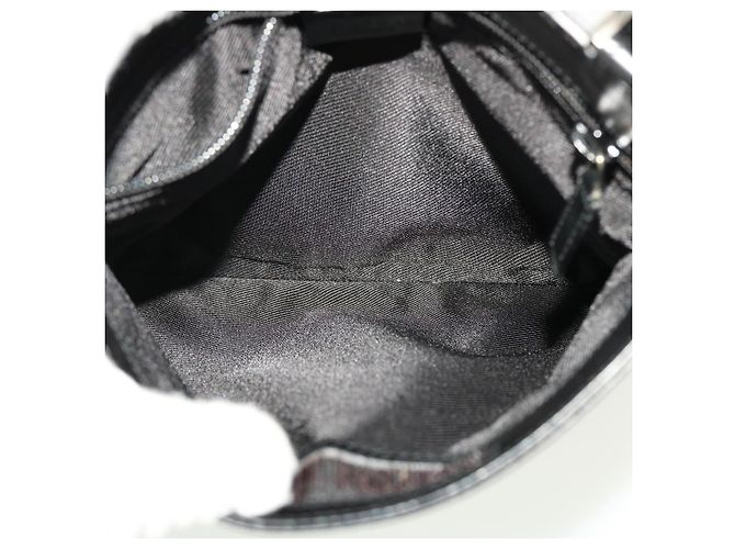 GUCCI GG Canvas Flat Shoulder Bag Black 0348 - vista 11