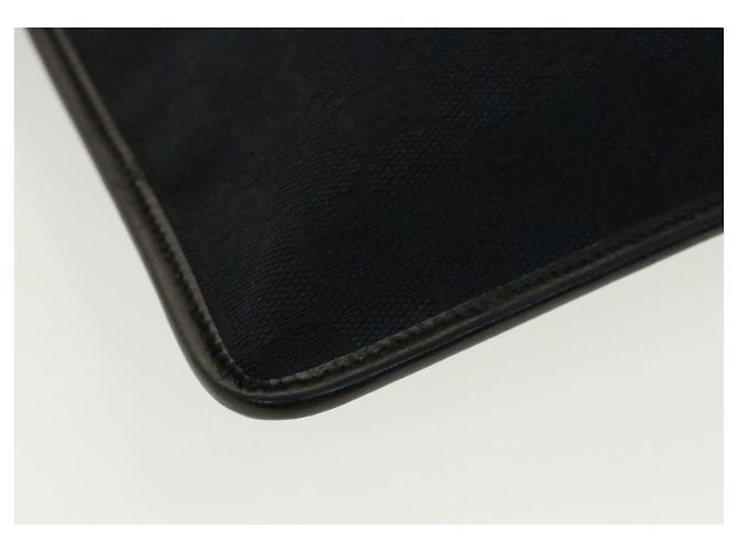 GUCCI GG Canvas Flat Shoulder Bag Black 0348 - vista 15