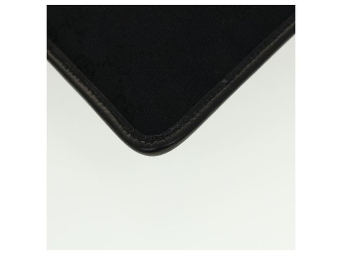 GUCCI GG Canvas Flat Shoulder Bag Black 0348 - vista 16