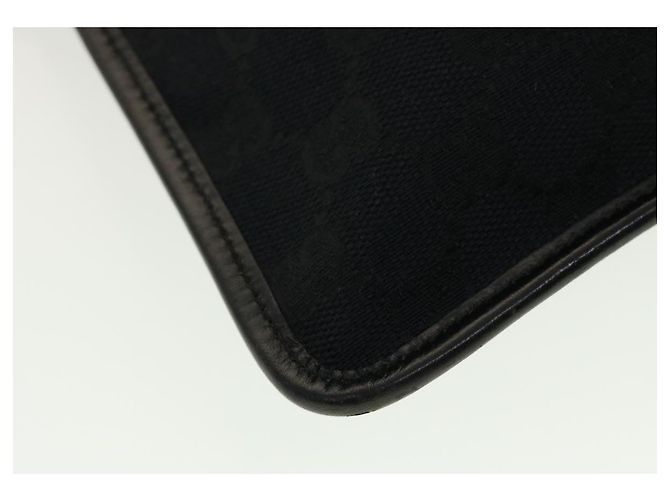 GUCCI GG Canvas Flat Shoulder Bag Black 0348 - vista 17